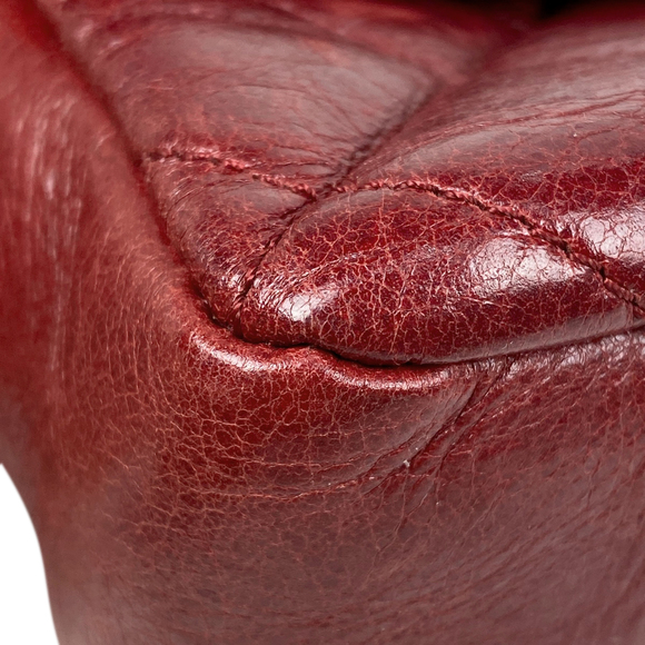 CHANEL Coco Mark Chain Shoulder Bag Matelasse Shoulder Bag Leather Red - Picture 4 of 14